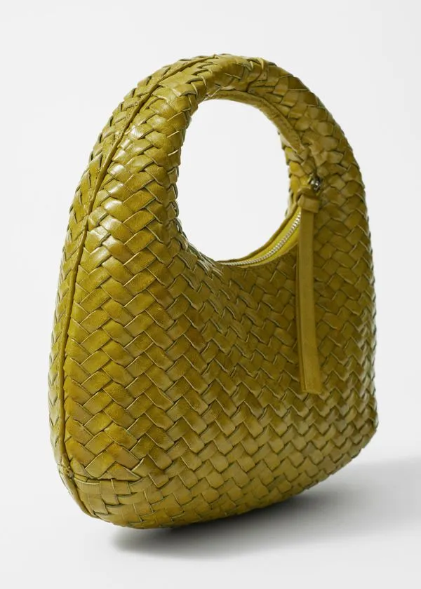 Women Mini Bags and Other Stories Small BraidedLeather Bag Olive