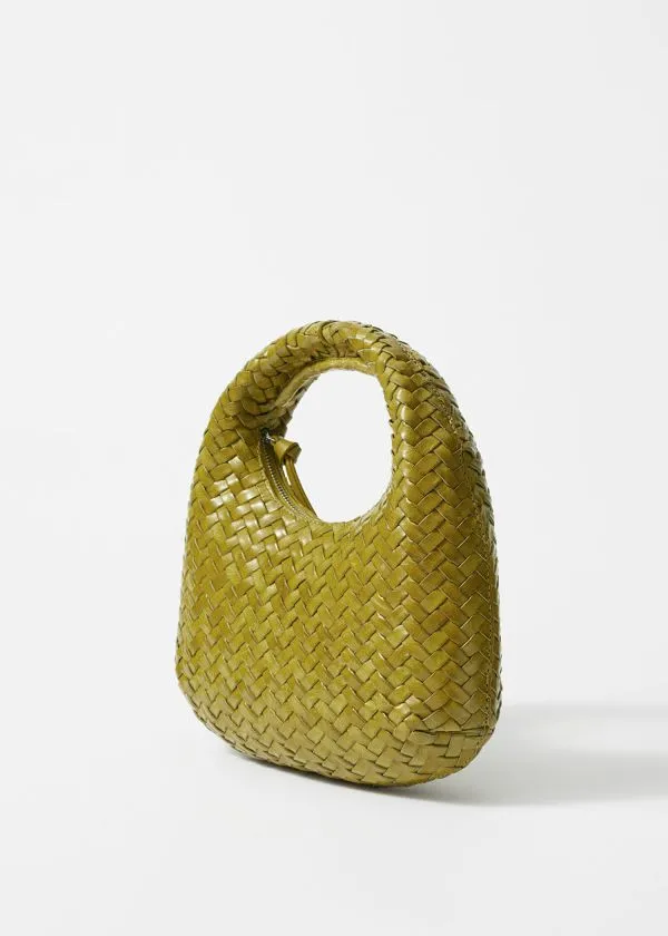 Women Mini Bags and Other Stories Small BraidedLeather Bag Olive