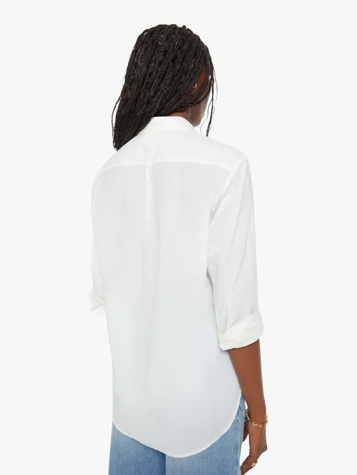 Women Mother Denim Beau Shirt White