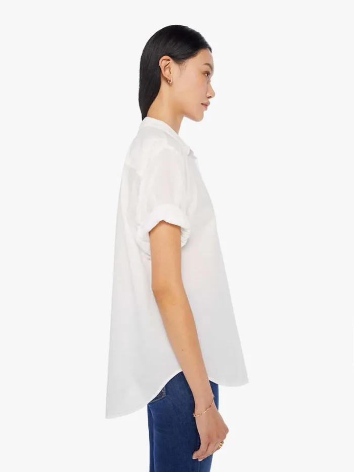 Women Mother Denim Channing Shirt White