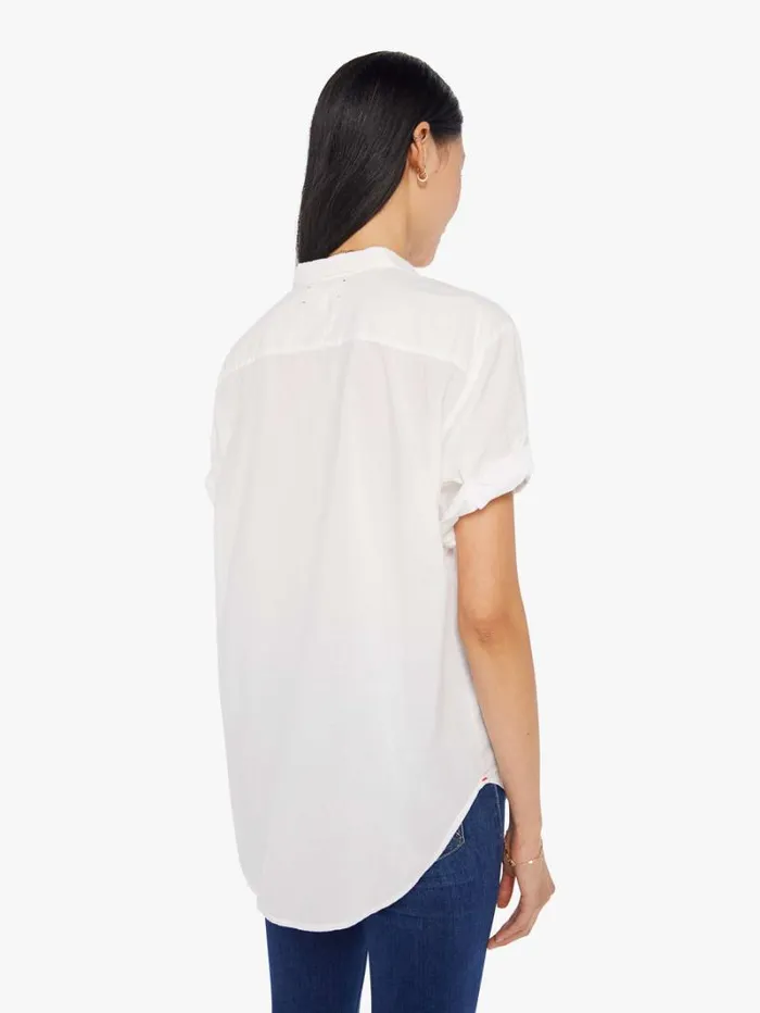 Women Mother Denim Channing Shirt White