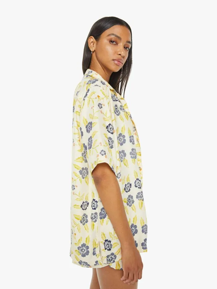 Women Mother Denim Kevin Shirt Prairie Indigo