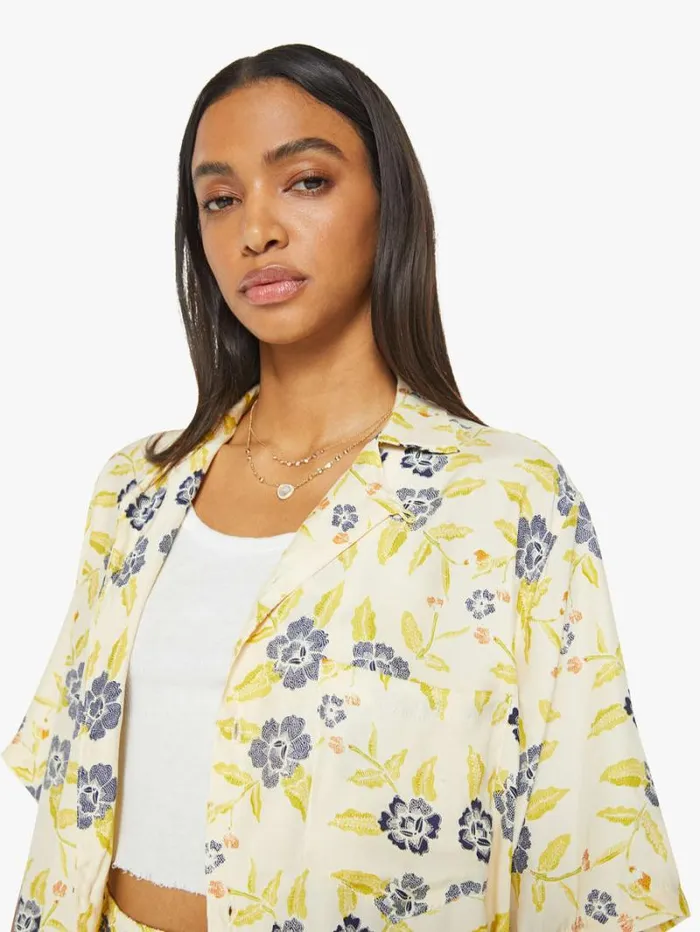 Women Mother Denim Kevin Shirt Prairie Indigo