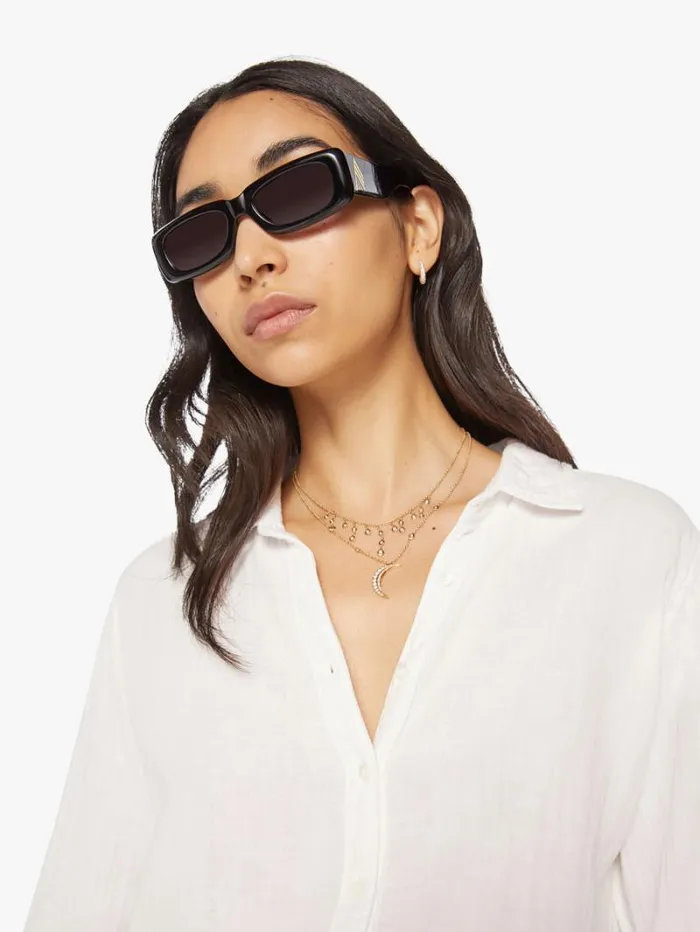 Women Mother Denim Scout Shirt White