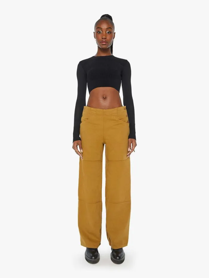 Women Mother Denim Snacks The Smoothie Utility Skimp Bronze Mist