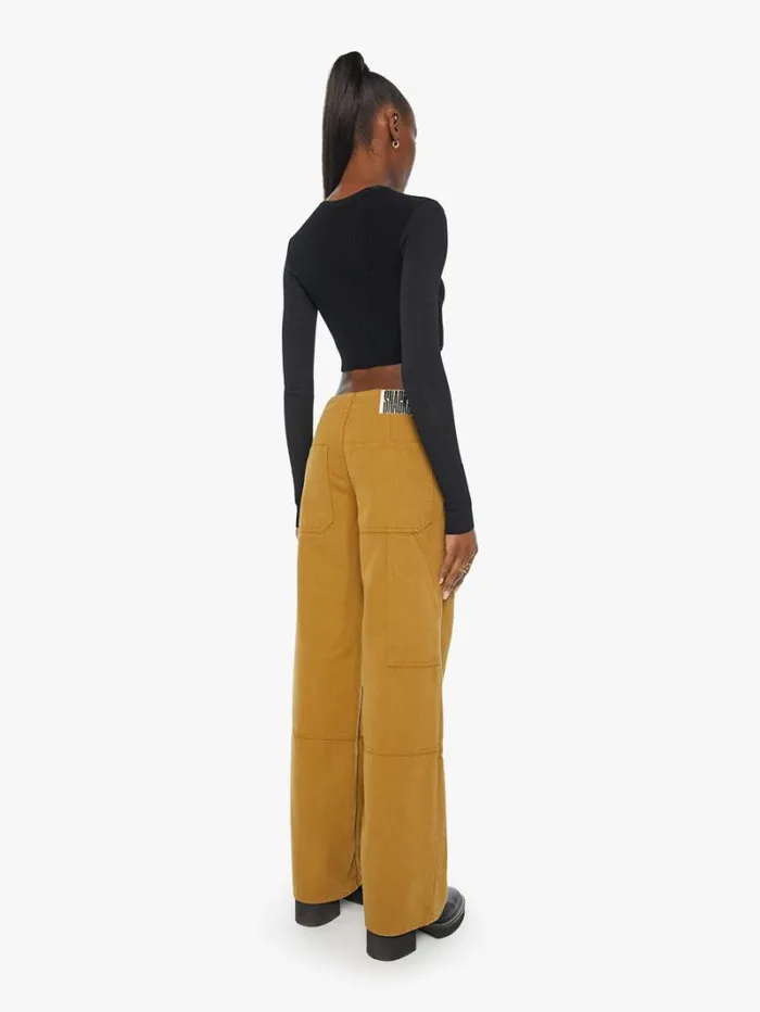 Women Mother Denim Snacks The Smoothie Utility Skimp Bronze Mist