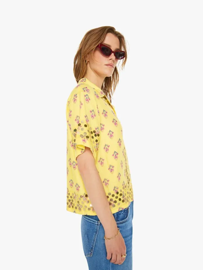 Women Mother Denim Stevie Coin Shirt Primrose Women Mother Denim Stevie Coin Shirt Primrose