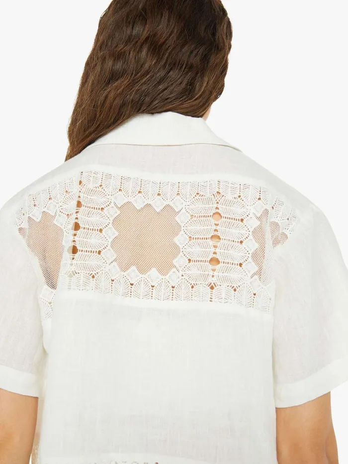 Women Mother Denim Stevie Picnic Eyelet Shirt Ivory Women Mother Denim Stevie Picnic Eyelet Shirt Ivory