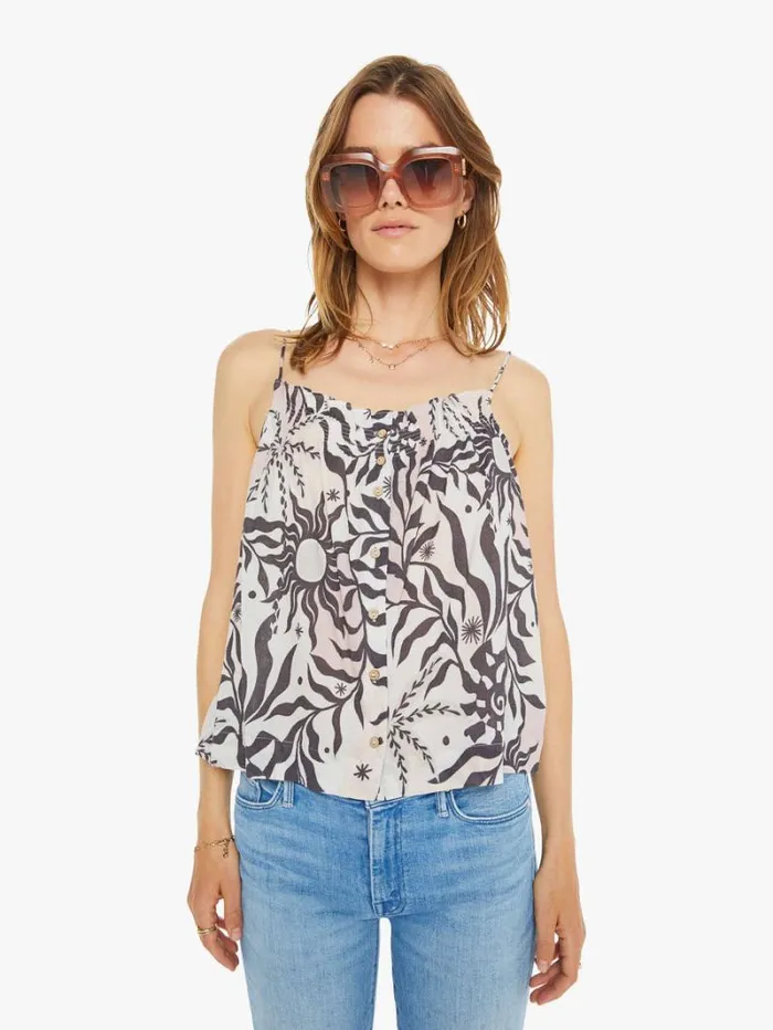 Women Mother Denim Tavi Top Moon Stone Helios