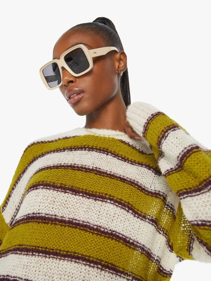 Women Mother Denim The Biggie Jumper Swipe Stripe Women Mother Denim The Biggie Jumper Swipe Stripe