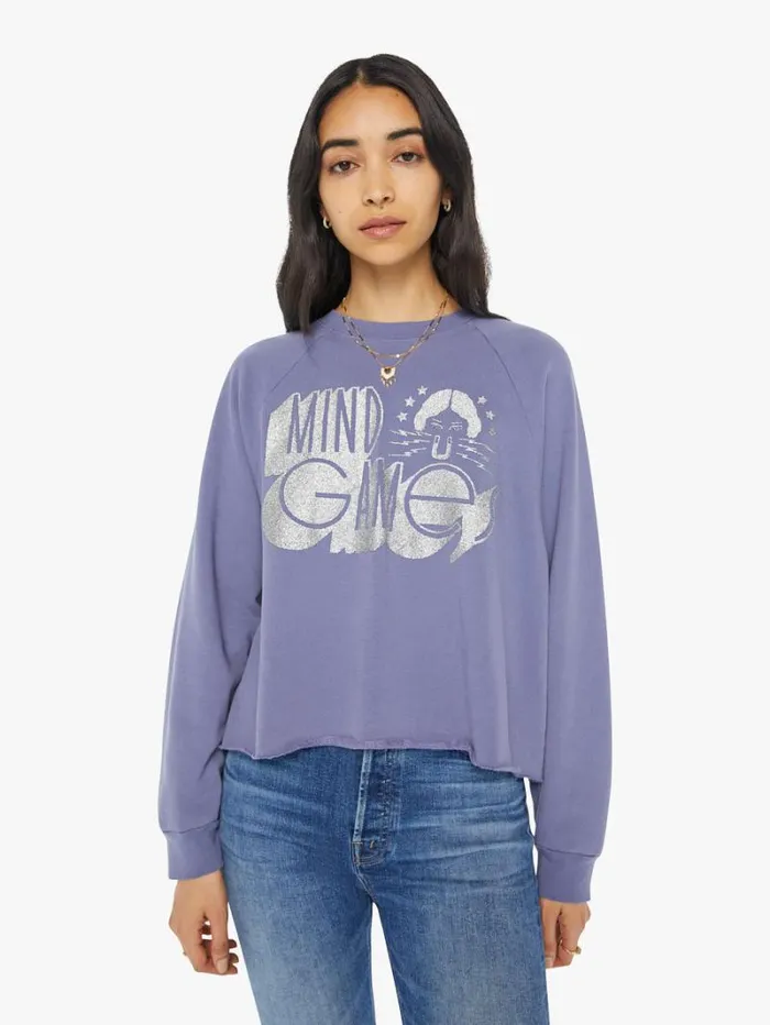 Women Mother Denim The Boost Crop CutOff Mind Games