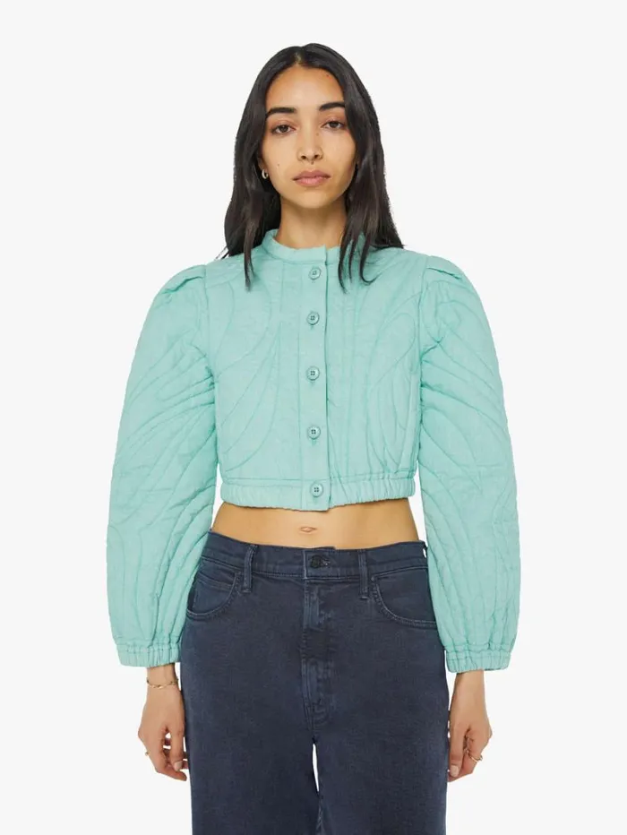 Women Mother Denim The Rough Puff Reading Tea Leaves