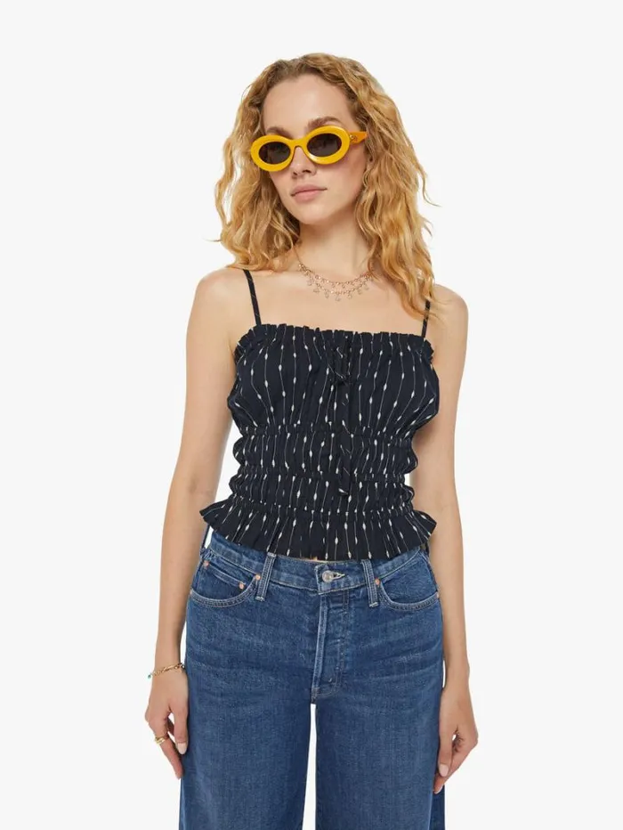 Women Mother Denim The Wild Oats Tank Dotted Line