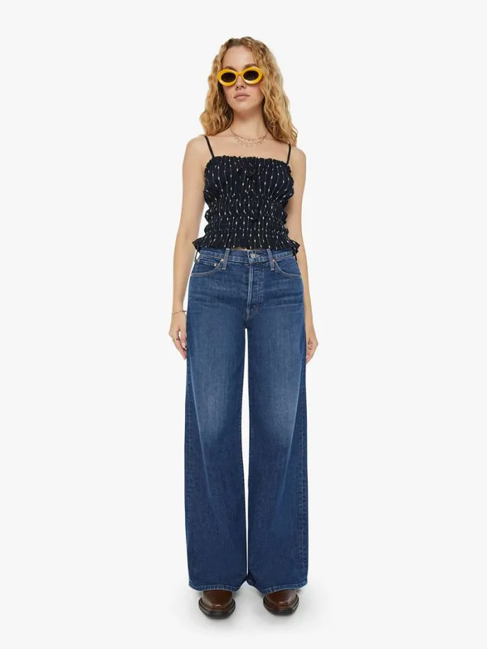 Women Mother Denim The Wild Oats Tank Dotted Line