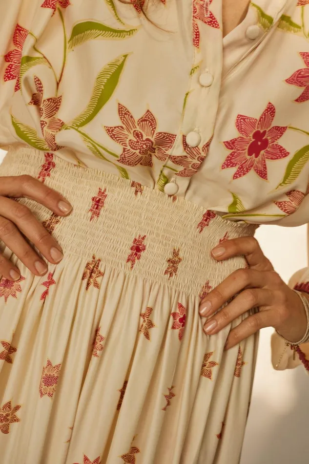 Women Natalie Martin Bottoms Bella Skirt Starflower Cream