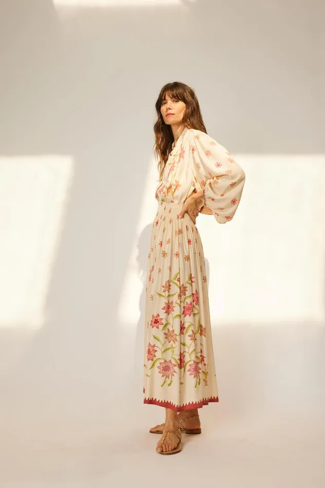 Women Natalie Martin Bottoms Bella Skirt Starflower Cream