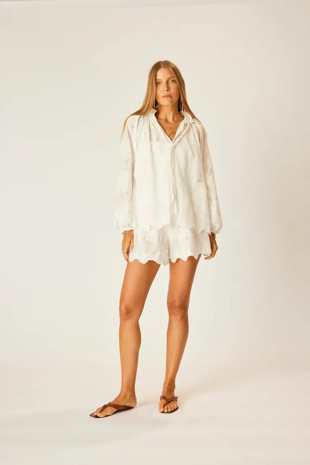 Women Natalie Martin Bottoms Jasper Short Geranium Milk