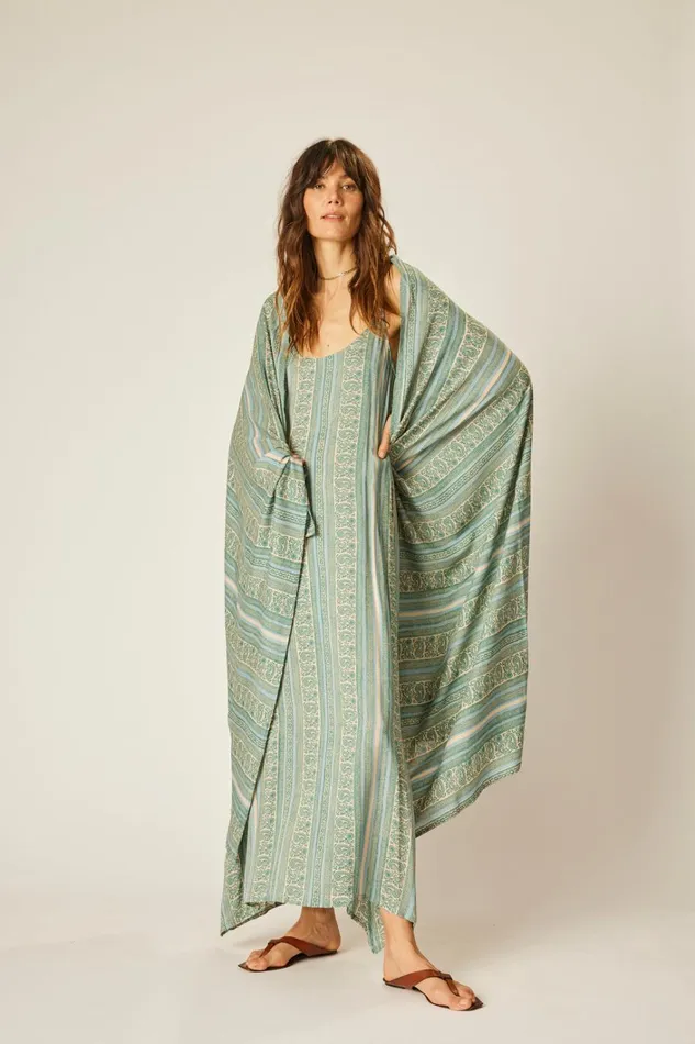 Women Natalie Martin Bottoms Sarong Paisley Stripe Pool Women Natalie Martin Bottoms Sarong Paisley Stripe Pool