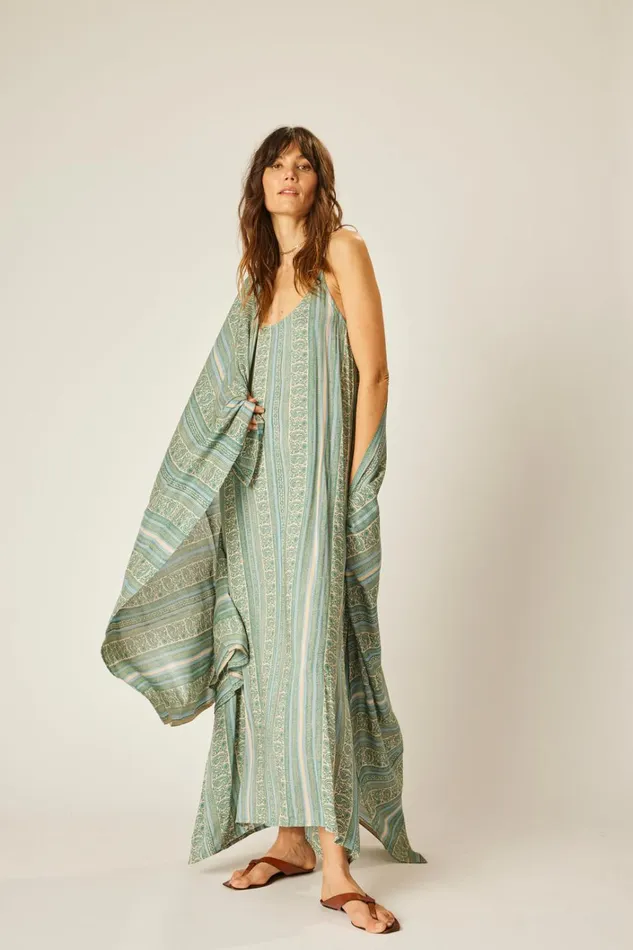 Women Natalie Martin Bottoms Sarong Paisley Stripe Pool Women Natalie Martin Bottoms Sarong Paisley Stripe Pool