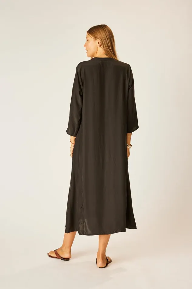 Women Natalie Martin CoverUps Isobel Dress Black Silk