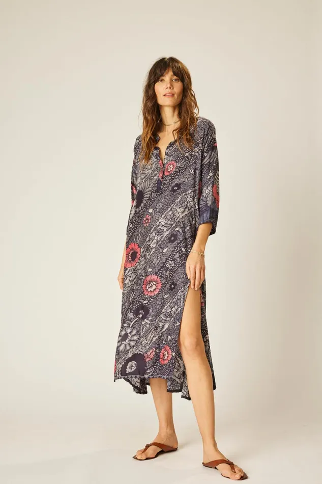 Women Natalie Martin CoverUps Isobel Dress Peacock Ink
