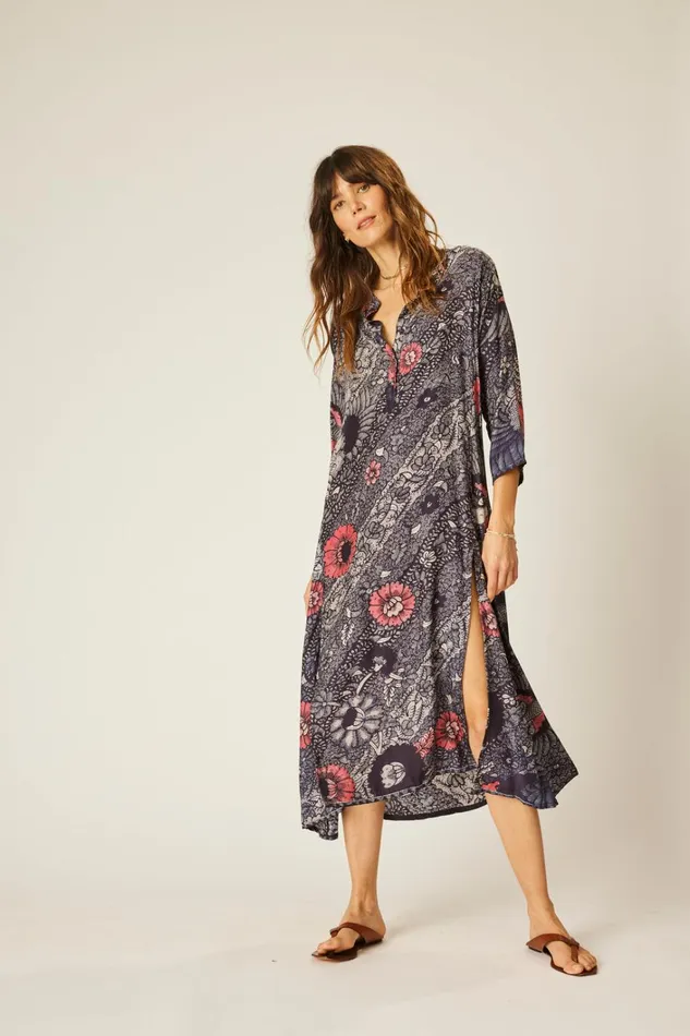 Women Natalie Martin CoverUps Isobel Dress Peacock Ink