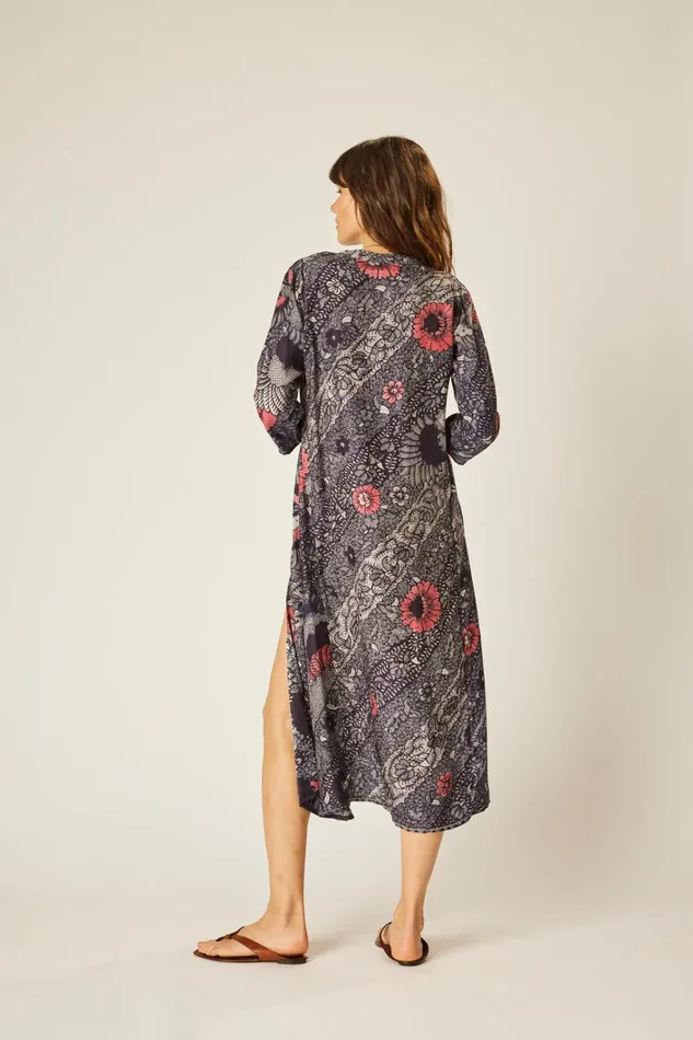 Women Natalie Martin CoverUps Isobel Dress Peacock Ink