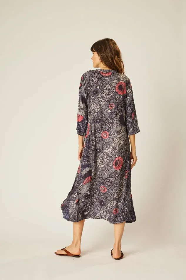 Women Natalie Martin CoverUps Isobel Dress Peacock Ink