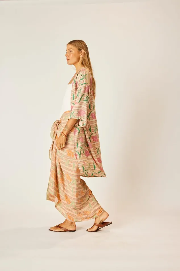 Women Natalie Martin CoverUps Lennon Kimono Chamomile Rose