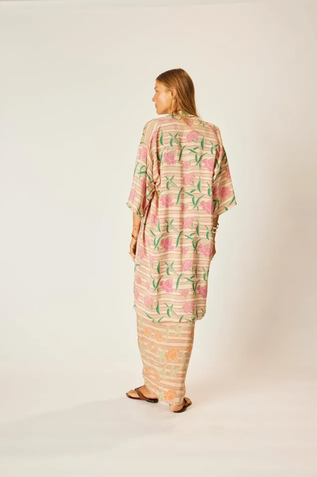 Women Natalie Martin CoverUps Lennon Kimono Chamomile Rose