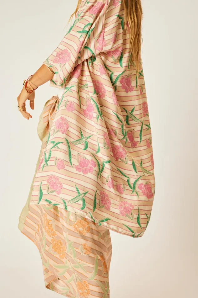 Women Natalie Martin CoverUps Lennon Kimono Chamomile Rose