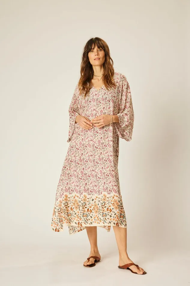 Women Natalie Martin CoverUps Marin Dress With Sash Petite Fleur Rose
