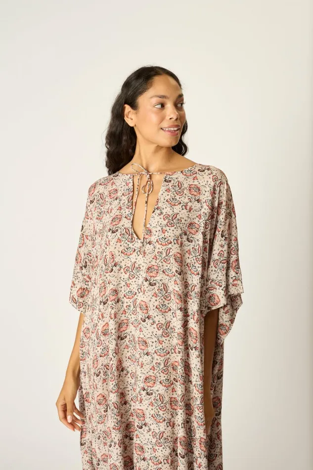 Women Natalie Martin CoverUps Paulina Caftan Heirloom Rose