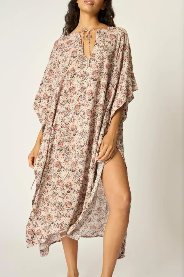 Women Natalie Martin CoverUps Paulina Caftan Heirloom Rose