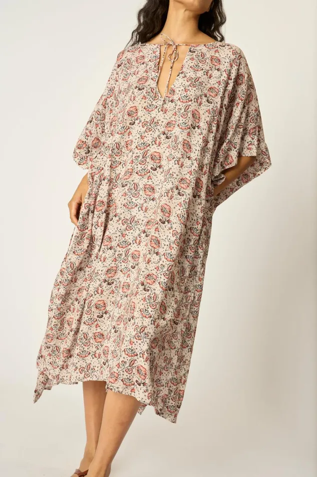 Women Natalie Martin CoverUps Paulina Caftan Heirloom Rose