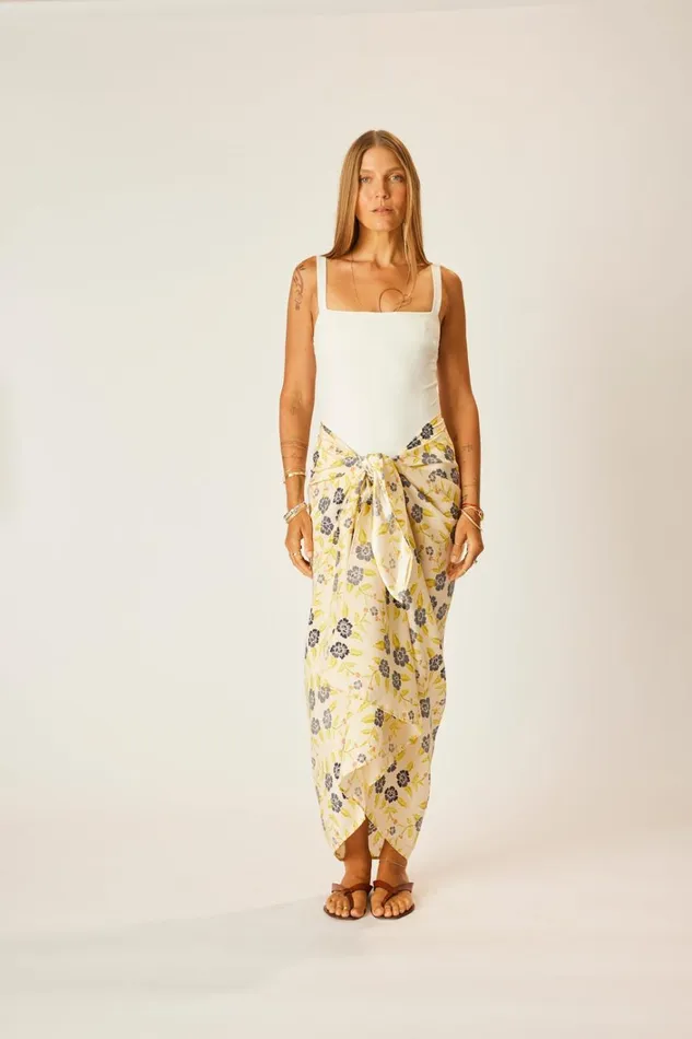 Women Natalie Martin CoverUps Sarong Prairie Indigo Women Natalie Martin CoverUps Sarong Prairie Indigo