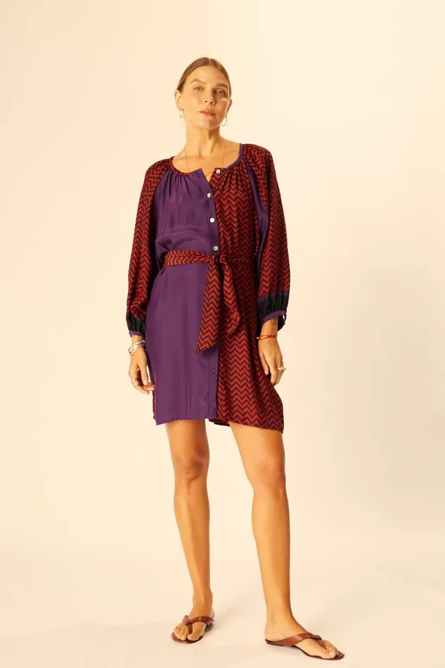 Women Natalie Martin Dresses Alex Short Dress Pinwheel Cotton