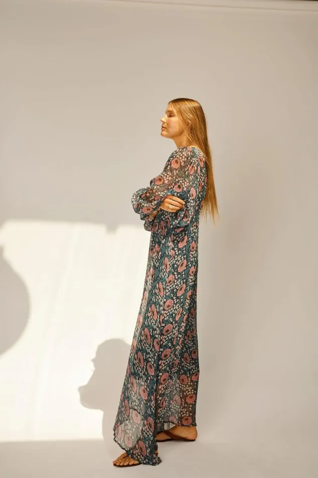 Women Natalie Martin Dresses Alice Dress Vintage Flowers Indigo