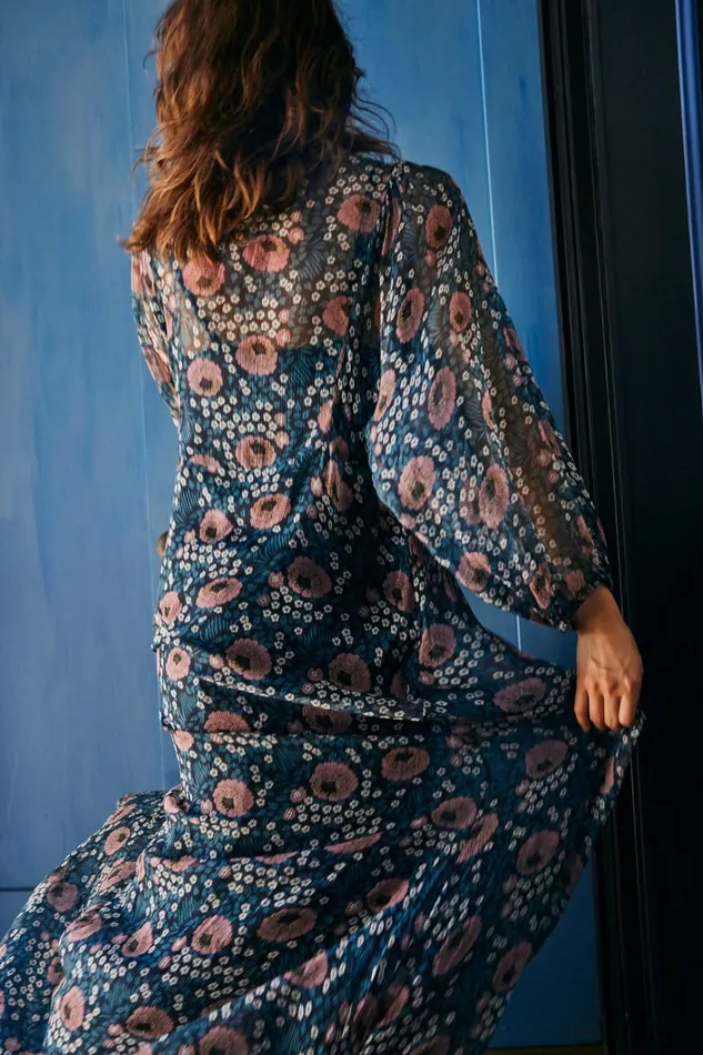 Women Natalie Martin Dresses Alice Dress Vintage Flowers Indigo