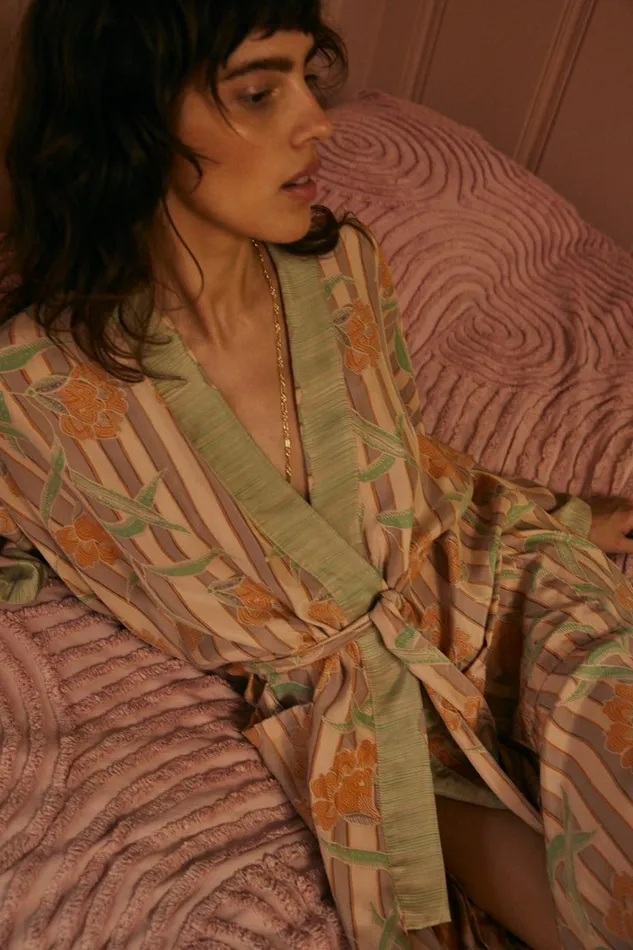 Women Natalie Martin Dresses Diane Long Robe Chamomile Apricot Women Natalie Martin Dresses Diane Long Robe Chamomile Apricot
