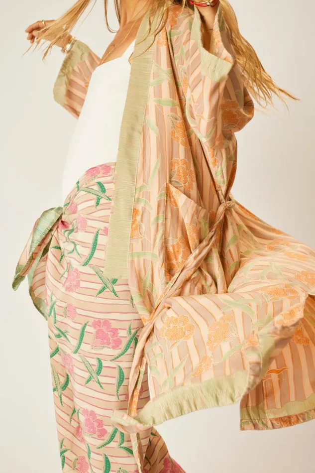 Women Natalie Martin Dresses Diane Long Robe Chamomile Apricot Women Natalie Martin Dresses Diane Long Robe Chamomile Apricot
