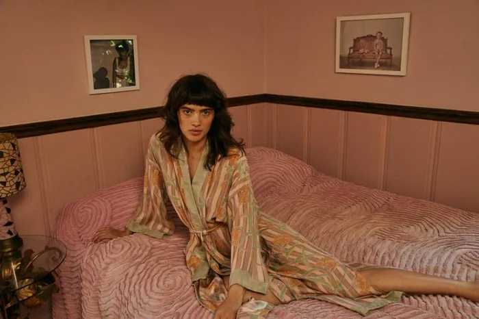 Women Natalie Martin Dresses Diane Long Robe Chamomile Apricot Women Natalie Martin Dresses Diane Long Robe Chamomile Apricot