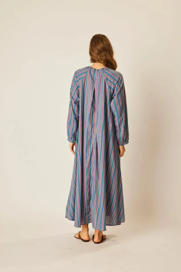 Women Natalie Martin Dresses Fiore Maxi Batik Stripe Lavender