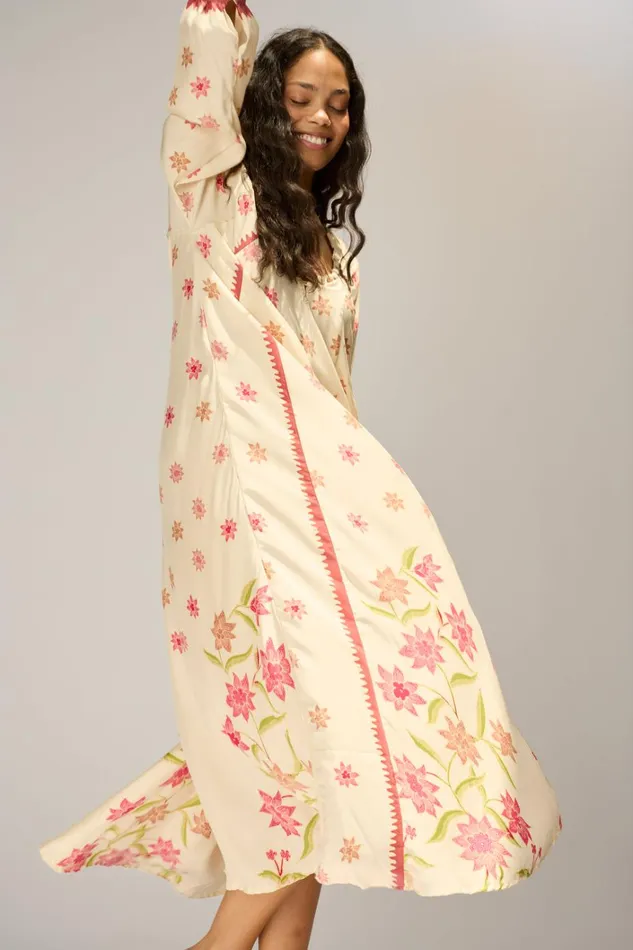 Women Natalie Martin Dresses Fiore Maxi Starflower Cream