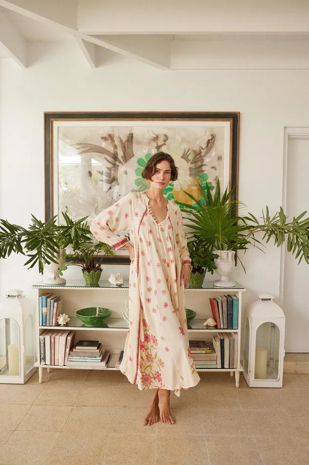 Women Natalie Martin Dresses Fiore Maxi Starflower Cream