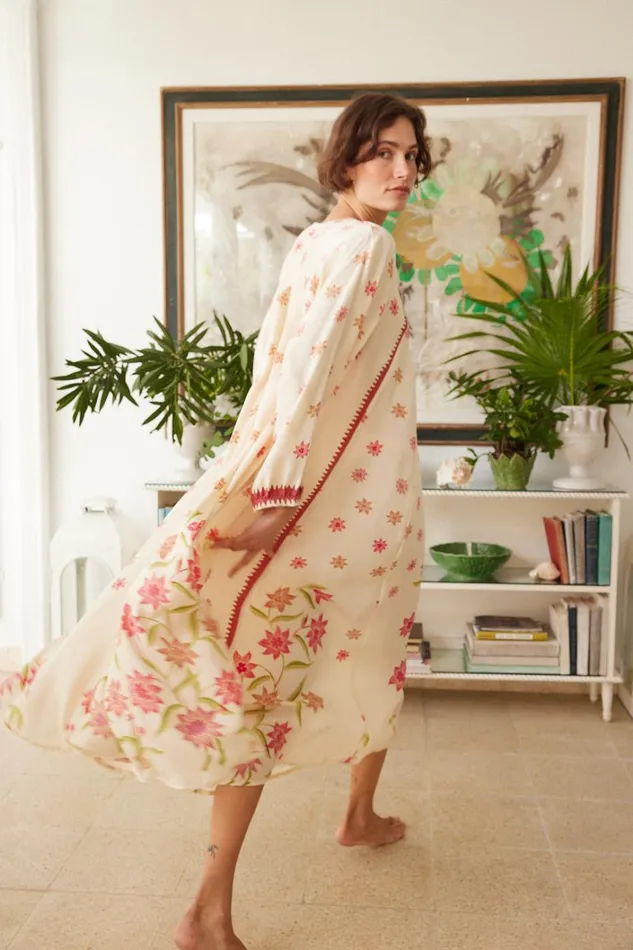 Women Natalie Martin Dresses Fiore Maxi Starflower Cream