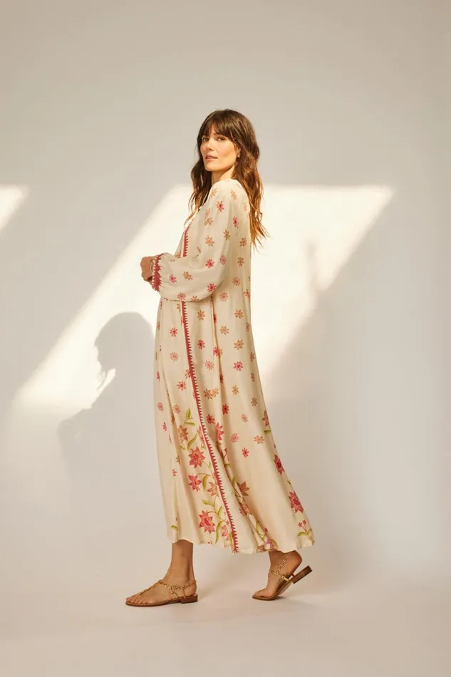 Women Natalie Martin Dresses Fiore Maxi Starflower Cream