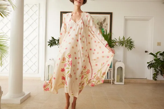 Women Natalie Martin Dresses Fiore Maxi Starflower Cream