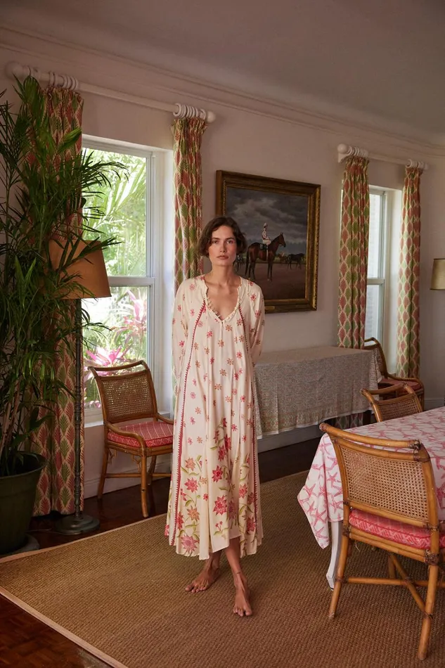 Women Natalie Martin Dresses Fiore Maxi Starflower Cream