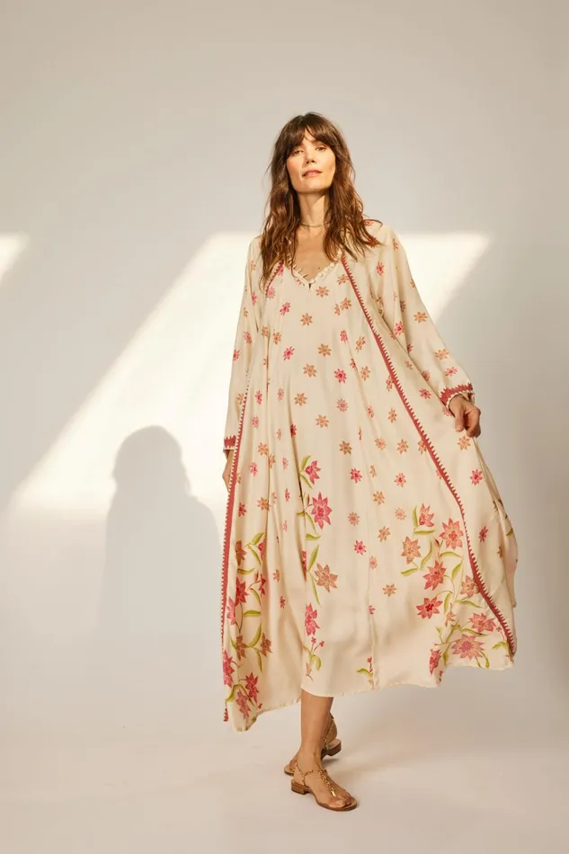 Women Natalie Martin Dresses Fiore Maxi Starflower Cream